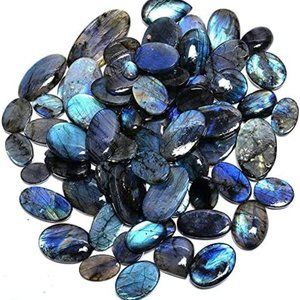 Natural Multi Flash Labradorite loose Cabochon Gemstone Wholesale Lot 100 Carat